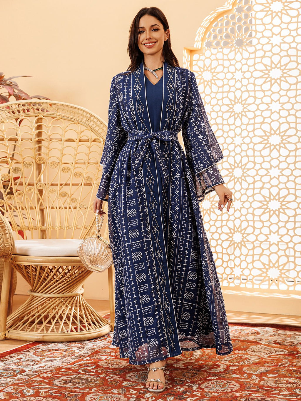 Two-Piece Mesh Maxi Dress