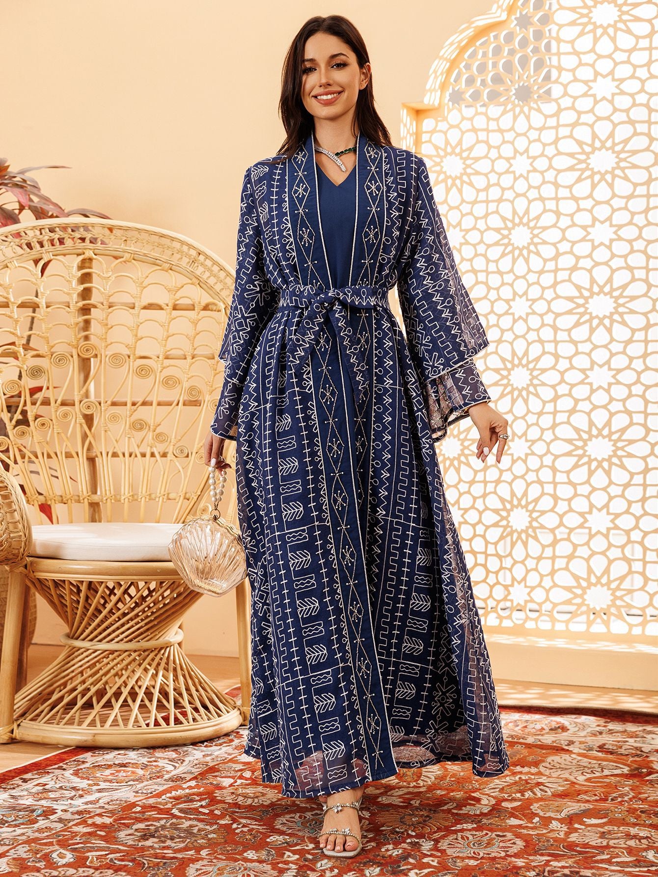 Two-Piece Mesh Maxi Dress