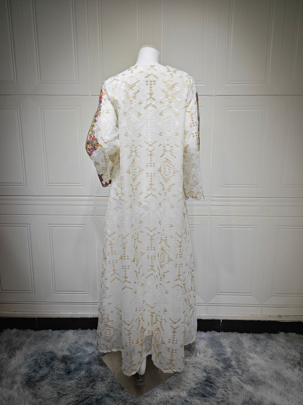 Embroidered Applique Maxi Dress