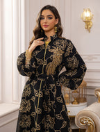 Embroidered Jalabiya Evening Gown