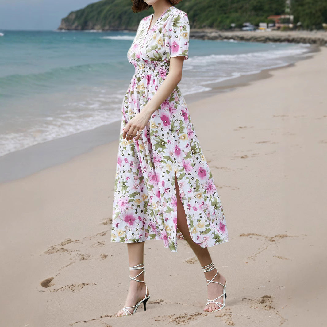 Floral V-Neck Maxi Dress Secondary image