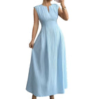 Sleeveless V-Neck A-Line Maxi Dress