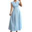Pleated V-Neck Maxi Dress for women