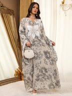 Sequin Hooded Maxi Dress