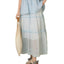 Pleated Lace Maxi Skirt for Women, One Size