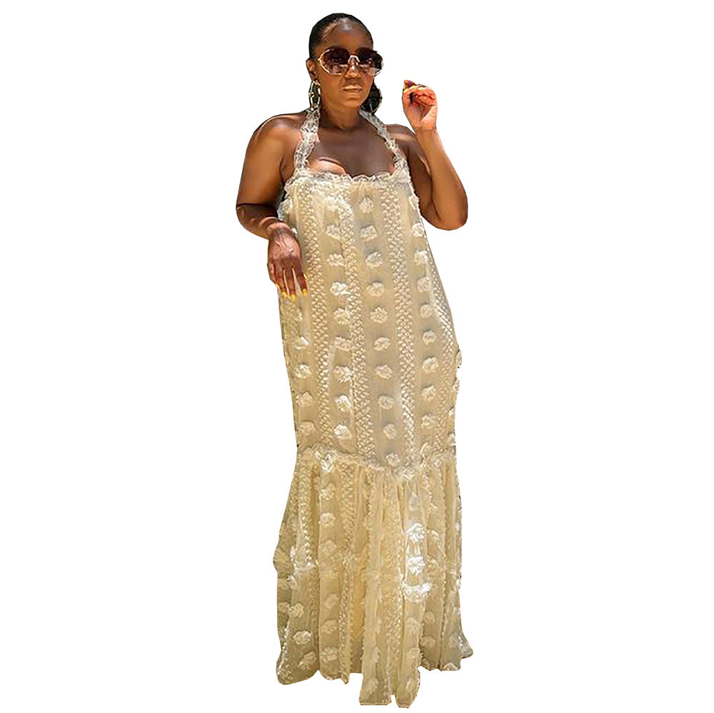 Ivory Strapless Cake Maxi Dress Hauptbild