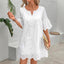 White Eyelet Midi Dress