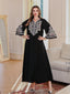 Embroidered Floral Robe Maxi Dress