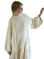 Beaded Wool Sweater Dress for women