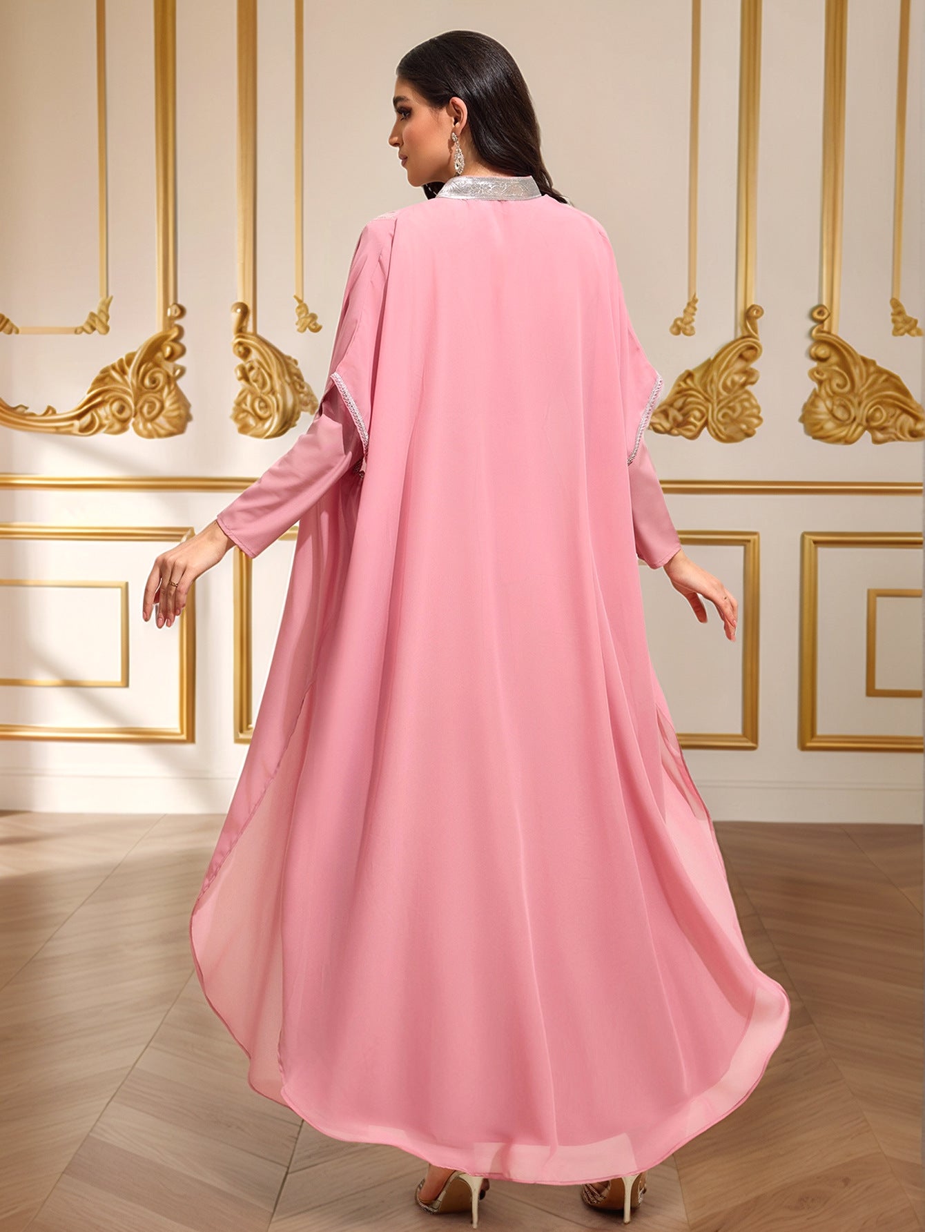 Pink Sequin Maxi Dress Imagen secundaria del producto