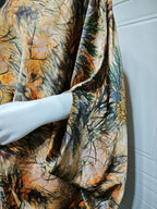 Printed Crew-Neck Maxi Dress