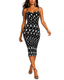 Polka Dot Organza Pleated Midi Dress