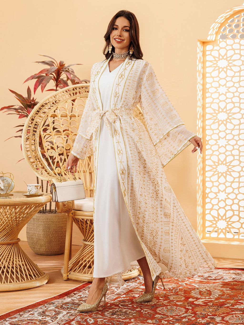 Two-Piece Mesh Maxi Dress
