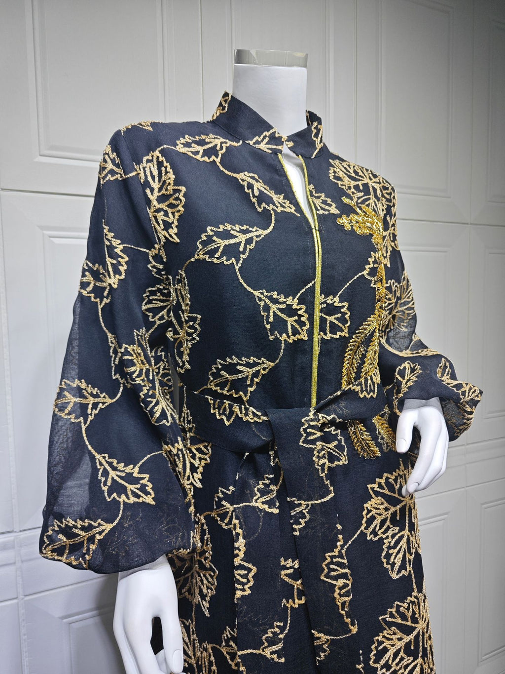 Embroidered Jalabiya Evening Gown
