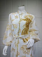 Embroidered Jalabiya Evening Gown