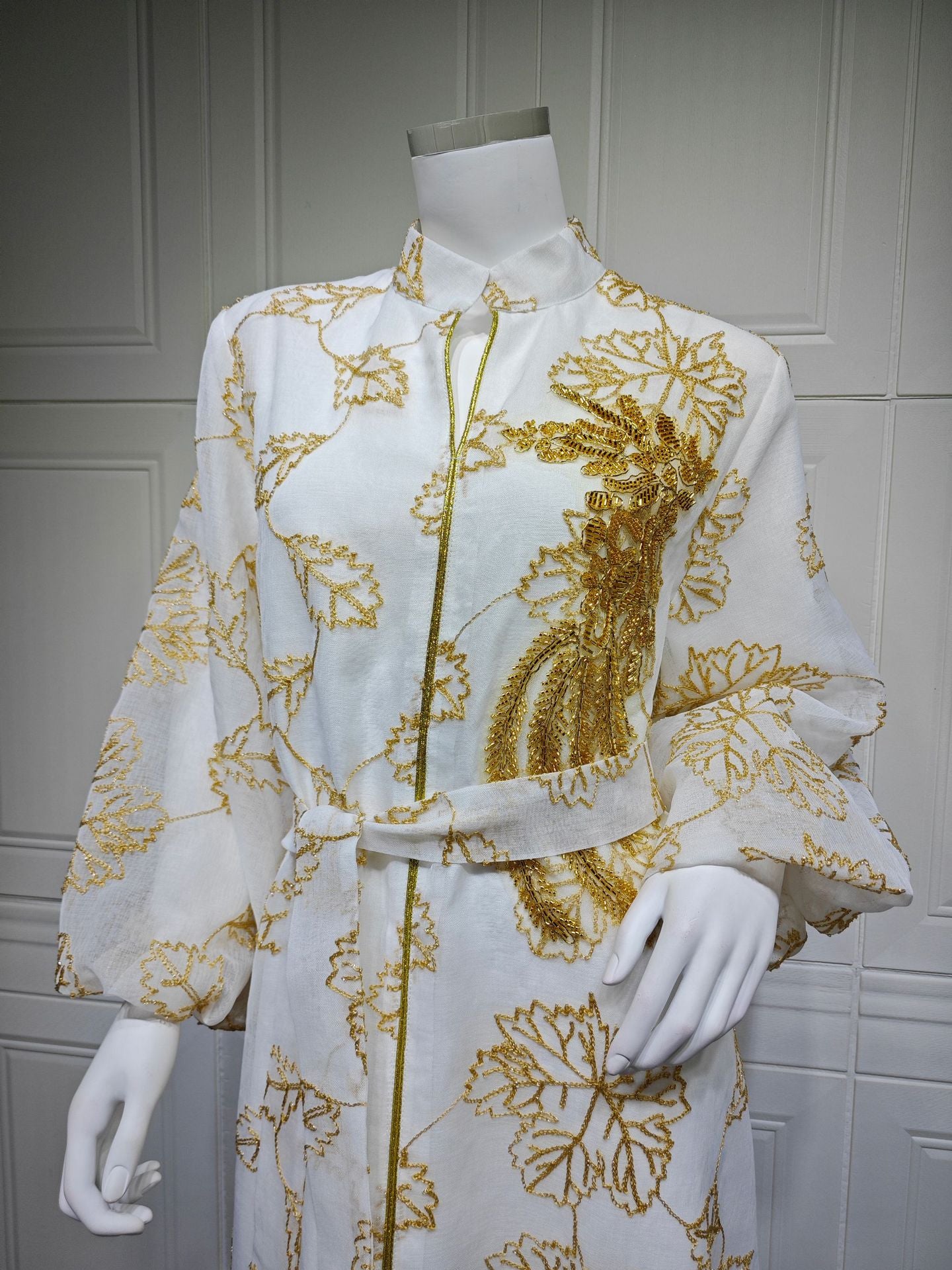 Embroidered Jalabiya Evening Gown