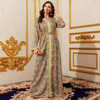 Long-Sleeve Lace Maxi Dress