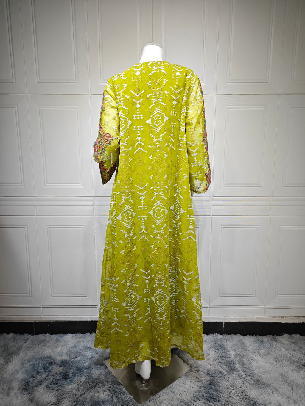 Embroidered Applique Maxi Dress