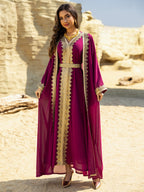 Two-Piece Chiffon Maxi Dress Set