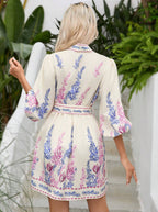 Bohemian Floral Midi Dress
