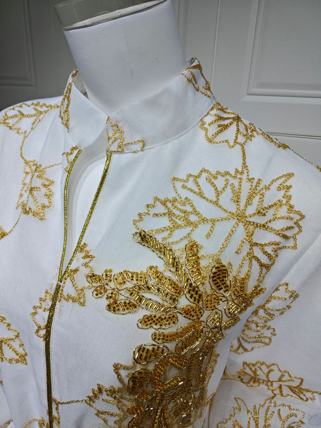Embroidered Jalabiya Evening Gown