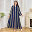 V-Neck Loose Long-Sleeve Maxi Dress