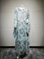 Sequin Embroidered Hooded Maxi Dress