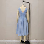 Lace-Up V-Neck Maxi Dress for Women, Sleeveless