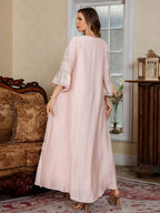 Embroidered Kaftan Maxi Dress